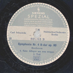 Carl Schuricht - Symphonie Nr. 4 B-dur op. 60 (Seite 9 und 10)