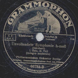 Philharmonisches Orchester - Unvollendete Symphonie h-moll 