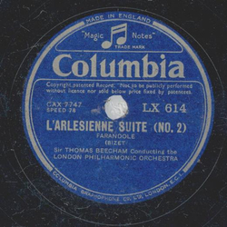 Sir Thomas Beecham - L´arlesienne Suite  ( No.2 )