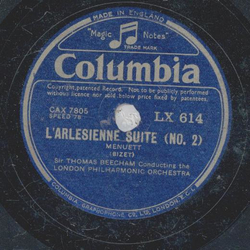 Sir Thomas Beecham - L�arlesienne Suite  ( No.2 )