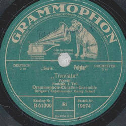 Grammophon-Künstler-Ensemble - Traviata, Fantasie Teil I...