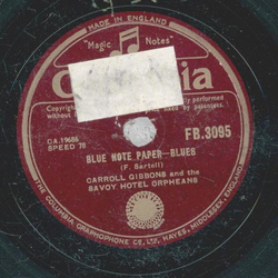 Carroll Gibbons - Some Other Time / Blue Note Paper