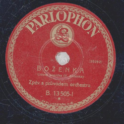 Zpev s pruvodem orchestru / Saxophon orchestr - Bozenka /...