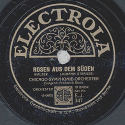 Chicago-Symphonie-Orchester - Wein, Weib und Gesang / Rosen aus dem Sden