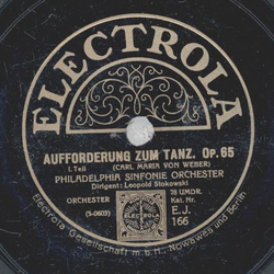 Philadelphia Sinfonie Orchester - Aufforderung zum Tanz,...