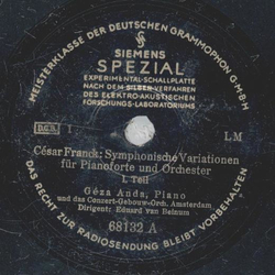 Géza Anda - César Frank: Symphonische Variationen für...