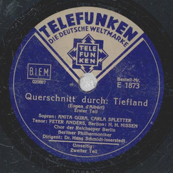 Anita Gura, Carla Spletter, Peter Anders, H. H. Niessen - Querschnitt durch: Tiefland Teil I und II