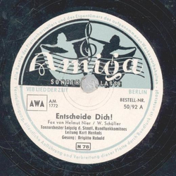 Kurt Henkels - Entscheide dich / Siboney