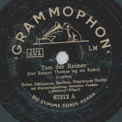 Heinrich Schlusnus - Tom der Reimer / Schatzgrber 