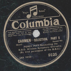 Percy Pitt - Carmen Teil I und II