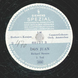 Herbert v. Karajan - Don Juan Teil I und II