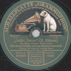 Efim Schachmeister - Grfin Mariza (E. Klmn)