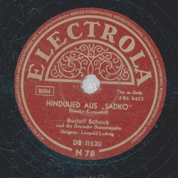 Rudolf Schock - Hindulied aus  Sadko / Wohin seid Ihr...