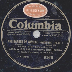 The B.B.C. Wireless Symphony Orchestra - The Barber of Seville (Rossini) - Overture