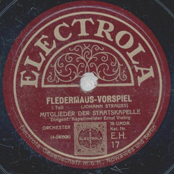 Mitglieder der Staatskapelle - Fledermaus 1. Teil / 2. Teil
