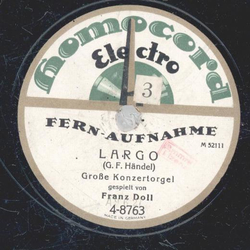 Franz Doll - Gro�e Konzertorgel  - Preludio aus der 3. Sonate / Largo