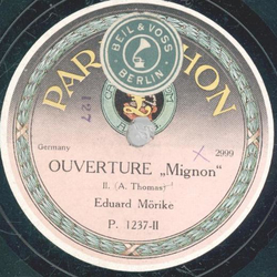 Eduard Mrike - Ouverture Mignon