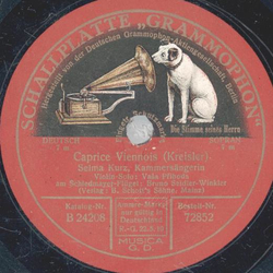 Selma Kurz - Serenade / Caprice Viennois 