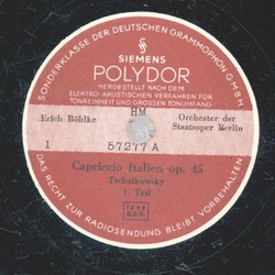 Erich Bhlke - Tschaikowsky: Capriccio Italien op.45 Teil...