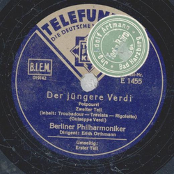 Berliner Philharmoniker: Erich Orthmann - Der jngere Verdi