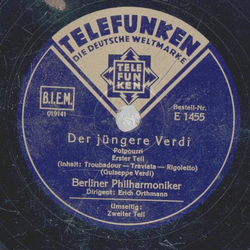 Berliner Philharmoniker: Erich Orthmann - Der jngere Verdi