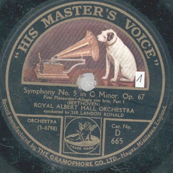 Royal Albert Hall Orchestra - Symphony No. 5 in C Minor, Op. 67 (4 Platten)