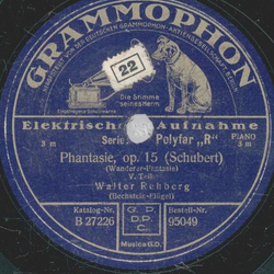 Walter Rehberg - Phantasie, op.15 / Menuett , aus op.78