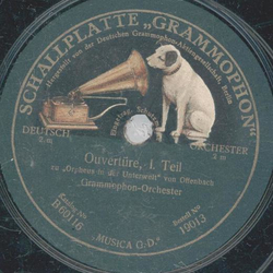 Grammophon-Orchester - Orpheus in der Unterwelt, Ouvertre Teil I und II