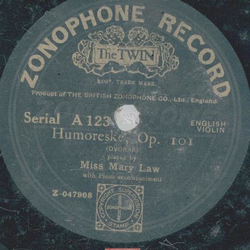 Miss Mary Law - Humoreske, Op. 101 / Legende Op. 17