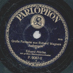 Eduard Mrike mit groem Staatsopern Orchester - Groe Fantasie aus Richard Wagners Lohengrin