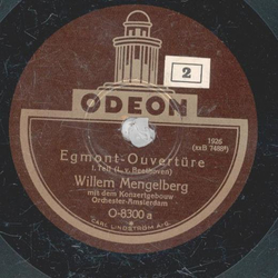 Willem Mengelberg - Egmont-Ouvertre Teil I und II