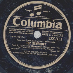 Felix Weingartner - Toy Symphony Part 1 / Part 2