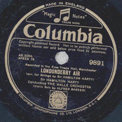 Sir Hamilton Harty , The Hall Orchestra - Londonderry Air / An Irish Symphony