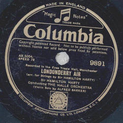 Sir Hamilton Harty , The Hallé Orchestra - Londonderry...