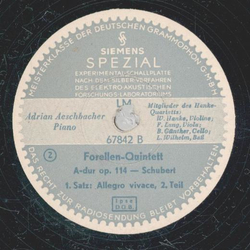 Adrian Aeschbacher - Forellen-Quintett A-Dur op. 114 (Seite 1 und 2 )