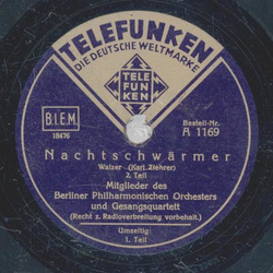 Mitglieder des Berliner Philharmonischen Orchesters und Gesangsquartett - Nachtschwrmer