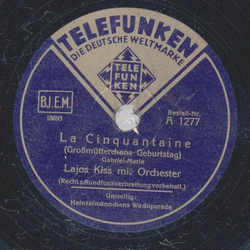 Salon-Orchester / Lajos Kiss  - Heinzelmnnchens Wachtparade / La Chiquntaine