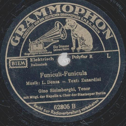 Gino Sinimberghi - Mattinata / Funiculi-Funicula