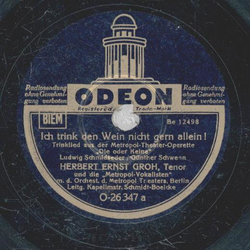 Herbert Ernst Groh - Ich trinke den Wein nicht gern...