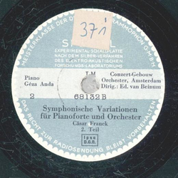 Gza Anda - Csar Frank: Symphonische Variationen fr Pianoforte und Orchester Teil 1-4 ( 2 Platten )