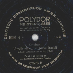 Paul van Kempen - Schubert: Unvollendete Symphonie, h-moll (Seite 3 und 4)