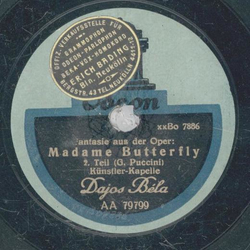 Dajos Bla - Fantasie aus der Oper: Madame Butterfly Teil I und II