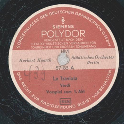 Herbert Haarth - La Traviata Vorspiel zum 1. Akt /  Vorspiel zum 3. Akt