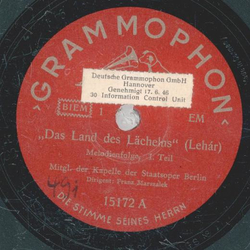 Mittg. der Kapelle der Staatsoper Berlin - Das Land des...