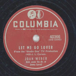 Joan Weber - Marionette / Let Me Go Lover