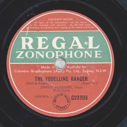 Jimmie Rodgers - The Yodelling Ranger / Prairie Lullaby