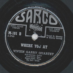 Vivien Garry Quartet - Hopscotch / Where you at