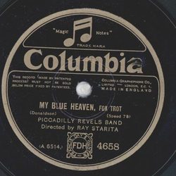 Piccadilly Revels Band - Just Like A Butterfly / My Blue Heaven 