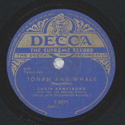 Louis Armstrong - Shadrack / Jonah and Whale