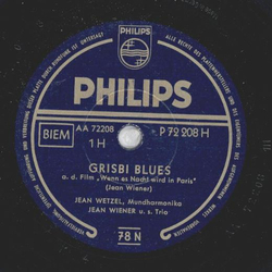 Jean Wetzel - Grisbi Blues / Touchez Pas Au Grisbi